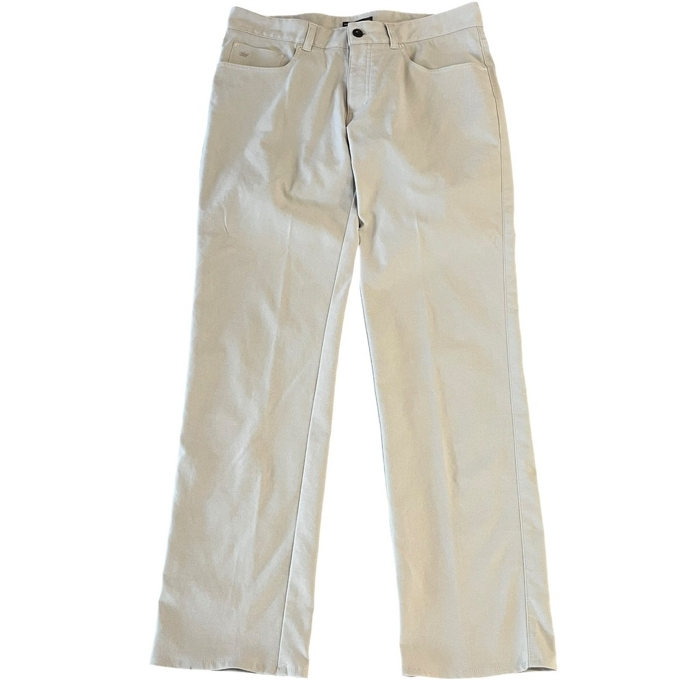 Peter Millar Crown Sport EB66 Pants Mens 32x32 (32x30) Beige Performance Golf